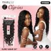 image:imageSensationnel Pearlish Clip In  Euro Wave 20 Inch Pearl Conditioned 15A Remy Human Hair 9 Piece Pack Long Lasing and Easy to Use Extension NATURALNATURALBLACK