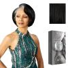 image:imageSensationnel Platinum Glow 13X6 Wig  Maxine Lacefrontal Glueless Precut Human Hair Blend and Preplucked Hairline 1 JETBLACKSILVERWHISPER