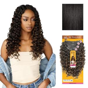 image:imageSensationnel Curls Kinksandco Clip in  Trend Shifter 18 Inch 9 Piece Pack Easy to Use Clips for Natural 3c to 4c hair 1 JETBLACK1B OFFBLACK