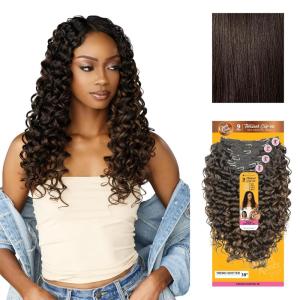image:imageSensationnel Curls Kinksandco Clip in  Trend Shifter 18 Inch 9 Piece Pack Easy to Use Clips for Natural 3c to 4c hair 1 JETBLACK2 DARKBROWN