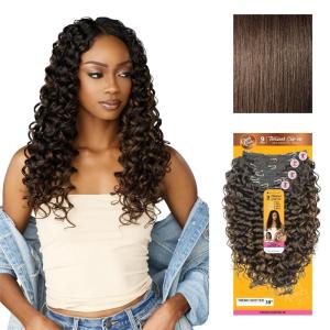 image:imageSensationnel Curls Kinksandco Clip in  Trend Shifter 18 Inch 9 Piece Pack Easy to Use Clips for Natural 3c to 4c hair 1 JETBLACK4 MEDBROWN