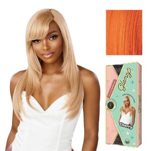 image:imageSensationnel Glamzy Lace Crown Wig  Cherry Glueless Hand Tied CrownArea Synthetic Hair 1 JETBLACKGINGERCOPPER