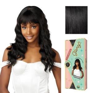 image:imageSensationnel Glamzy Lace Crown Wig  Zoeey Glueless Hand Tied CrownArea Synthetic Hair 1 JETBLACK1 JETBLACK