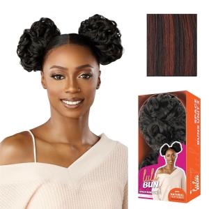 image:imageSensationnel Lulu Bun Hairextensions  Space Buns Unit 3 Synthetic Quick and Easy Wear Hair with Natural Textures 1 JETBLACKF1B350
