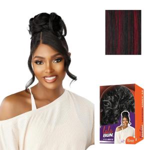 image:imageSensationnel Lulu Bun Updo Hairextensions  Unit 12 Synthetic 3x35 HD Lace Parting Quick and Easy Wear Hair 1 JETBLACKF1BBG