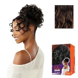 image:imageSensationnel Lulu Bun Updo Hairextensions  Unit 13 Synthetic 3x35 HD Lace Parting Quick and Easy Wear Hair 1 JETBLACKF1B27