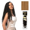 image:imageSensationnel Empire Feather Crochet Braiding Hair  Loose Crimp Human Hair for Boho Braids and Miracle Knots Pre Separated 50 strands 10 inch 1 JETBLACK27 HONEYBLONDE