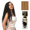 image:imageSensationnel Empire Feather Crochet Braiding Hair  Loose Crimp Human Hair for Boho Braids and Miracle Knots Pre Separated 50 strands 10 inch 1 JETBLACK27 HONEYBLONDE