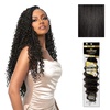 image:imageSensationnel Empire Feather Crochet Braiding Hair  Loose Crimp Human Hair for Boho Braids and Miracle Knots Pre Separated 50 strands 10 inch 1 JETBLACK1B OFFBLACK