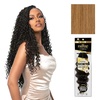 image:imageSensationnel Empire Feather Crochet Braiding Hair  Loose Crimp Human Hair for Boho Braids and Miracle Knots Pre Separated 50 strands 10 inch 1 JETBLACK27 HONEYBLONDE
