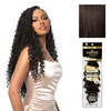 image:imageSensationnel Empire Feather Crochet Braiding Hair  Loose Crimp Human Hair for Boho Braids and Miracle Knots Pre Separated 50 strands 10 inch 1 JETBLACK2 DARKBROWN