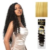 image:imageSensationnel Empire Feather Crochet Braiding Hair  Loose Crimp Human Hair for Boho Braids and Miracle Knots Pre Separated 50 strands 10 inch 1 JETBLACKS27613