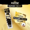 image:imageSensationnel Empire Feather Crochet Braiding Hair  Loose Crimp Human Hair for Boho Braids and Miracle Knots Pre Separated 50 strands 10 inch 1 JETBLACKS427
