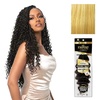 image:imageSensationnel Empire Feather Crochet Braiding Hair  Loose Crimp Human Hair for Boho Braids and Miracle Knots Pre Separated 50 strands 10 inch 1 JETBLACKS27613