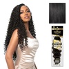 image:imageSensationnel Empire Feather Crochet Braiding Hair  Loose Crimp Human Hair for Boho Braids and Miracle Knots Pre Separated 50 strands 10 inch 1 JETBLACK1 JETBLACK