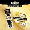 image:imageSensationnel Empire Feather Crochet Braiding Hair  Loose Crimp Human Hair for Boho Braids and Miracle Knots Pre Separated 50 strands 10 inch 1 JETBLACKS430