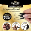 image:imageSensationnel Empire Feather Crochet Braiding Hair  Loose Crimp Human Hair for Boho Braids and Miracle Knots Pre Separated 50 strands 10 inch 1 JETBLACKS430