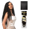 image:imageSensationnel Empire Feather Crochet Braiding Hair  Loose Crimp Human Hair for Boho Braids and Miracle Knots Pre Separated 50 strands 10 inch 1 JETBLACK1 JETBLACK