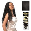 image:imageSensationnel Empire Feather Crochet Braiding Hair  Loose Crimp Human Hair for Boho Braids and Miracle Knots Pre Separated 50 strands 10 inch 1 JETBLACK1B OFFBLACK