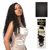 image:imageSensationnel Empire Feather Crochet Braiding Hair  Loose Crimp Human Hair for Boho Braids and Miracle Knots Pre Separated 50 strands 10 inch 1 JETBLACK1B OFFBLACK