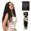 image:imageSensationnel Empire Feather Crochet Braiding Hair  Loose Crimp Human Hair for Boho Braids and Miracle Knots Pre Separated 50 strands 10 inch 1 JETBLACK1 JETBLACK