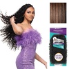 image:imageSensationnel PremToo Feather Crochet Braidinghair  Burmese Curl Human Hair Blend with Pre Separated 50 Strands for Boho Braids and Miracle Knots 14 inch 1 JETBLACKS1B30