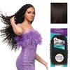 image:imageSensationnel PremToo Feather Crochet Braidinghair  Burmese Curl Human Hair Blend with Pre Separated 50 Strands for Boho Braids and Miracle Knots 14 inch 1 JETBLACK2 DARKBROWN