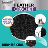 image:imageSensationnel PremToo Feather Crochet Braidinghair  Burmese Curl Human Hair Blend with Pre Separated 50 Strands for Boho Braids and Miracle Knots 14 inch 1 JETBLACKS1B30