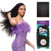 image:imageSensationnel PremToo Feather Crochet Braidinghair  Burmese Curl Human Hair Blend with Pre Separated 50 Strands for Boho Braids and Miracle Knots 14 inch 1 JETBLACK1B OFFBLACK