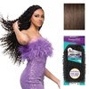 image:imageSensationnel PremToo Feather Crochet Braidinghair  Burmese Curl Human Hair Blend with Pre Separated 50 Strands for Boho Braids and Miracle Knots 14 inch 1 JETBLACK4 MEDBROWN