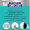 image:imageSensationnel PremToo Feather Crochet Braidinghair  Burmese Curl Human Hair Blend with Pre Separated 50 Strands for Boho Braids and Miracle Knots 14 inch 1 JETBLACKS430