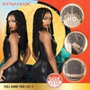 image:imageSensationnel Strand X Full Braided Lacewig  Unit 6 Hand Tied Kanekalon HD Glueless Wig 1 JETBLACK1 JETBLACK