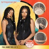 image:imageSensationnel Strand X Full Braided Lacewig  Unit 6 Hand Tied Kanekalon HD Glueless Wig 1 JETBLACK2 DARKBROWN