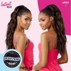 image:imageSensationnel Instant Weave Half Wig  16 Synthetic Blendwig Adjustable Drawstring for Seamless Hair Blending 4 MEDBROWN4 MEDBROWN