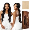 image:imageSensationnel Barelace 13X5 360 Lace Wig  Unit 4 Glueless Human Hair Blend EartoEar Deep Parting Pre Cut Hairline 1 JETBLACKBEIGEBLONDE