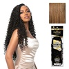 image:imageSensationnel Empire Feather Crochet Braiding Hair  Burmese Curl Human Hair for Boho Braids and Miracle Knots Pre Separated 50 strands 10 inch 1 JETBLACKS427