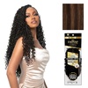 image:imageSensationnel Empire Feather Crochet Braiding Hair  Burmese Curl Human Hair for Boho Braids and Miracle Knots Pre Separated 50 strands 10 inch 1 JETBLACKS430