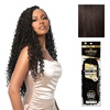 image:imageSensationnel Empire Feather Crochet Braiding Hair  Burmese Curl Human Hair for Boho Braids and Miracle Knots Pre Separated 50 strands 10 inch 1 JETBLACK2 DARKBROWN