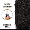 image:imageSensationnel Empire Feather Crochet Braiding Hair  Burmese Curl Human Hair for Boho Braids and Miracle Knots Pre Separated 50 strands 10 inch 1 JETBLACKS427