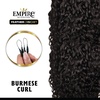 image:imageSensationnel Empire Feather Crochet Braiding Hair  Burmese Curl Human Hair for Boho Braids and Miracle Knots Pre Separated 50 strands 10 inch 1 JETBLACK1B OFFBLACK