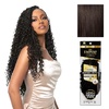 image:imageSensationnel Empire Feather Crochet Braiding Hair  Burmese Curl Human Hair for Boho Braids and Miracle Knots Pre Separated 50 strands 10 inch 1 JETBLACK2 DARKBROWN