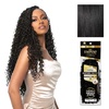 image:imageSensationnel Empire Feather Crochet Braiding Hair  Burmese Curl Human Hair for Boho Braids and Miracle Knots Pre Separated 50 strands 10 inch 1 JETBLACK1 JETBLACK