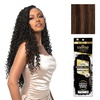 image:imageSensationnel Empire Feather Crochet Braiding Hair  Burmese Curl Human Hair for Boho Braids and Miracle Knots Pre Separated 50 strands 10 inch 1 JETBLACKS430