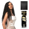 image:imageSensationnel Empire Feather Crochet Braiding Hair  Burmese Curl Human Hair for Boho Braids and Miracle Knots Pre Separated 50 strands 10 inch 1 JETBLACK1 JETBLACK