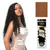 image:imageSensationnel Empire Feather Crochet Braiding Hair  Loose Deep Human Hair for Boho Braids and Miracle Knots Pre Separated 50 strands 10 inch 1 JETBLACK30 LIGHTAUBURN