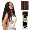 image:imageSensationnel Empire Feather Crochet Braiding Hair  Loose Deep Human Hair for Boho Braids and Miracle Knots Pre Separated 50 strands 10 inch 1 JETBLACKS430