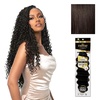 image:imageSensationnel Empire Feather Crochet Braiding Hair  Loose Deep Human Hair for Boho Braids and Miracle Knots Pre Separated 50 strands 10 inch 1 JETBLACK2 DARKBROWN