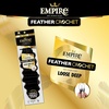 image:imageSensationnel Empire Feather Crochet Braiding Hair  Loose Deep Human Hair for Boho Braids and Miracle Knots Pre Separated 50 strands 10 inch 1 JETBLACKS430