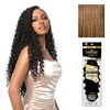 image:imageSensationnel Empire Feather Crochet Braiding Hair  Loose Deep Human Hair for Boho Braids and Miracle Knots Pre Separated 50 strands 10 inch 1 JETBLACKS427