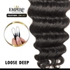 image:imageSensationnel Empire Feather Crochet Braiding Hair  Loose Deep Human Hair for Boho Braids and Miracle Knots Pre Separated 50 strands 10 inch 1 JETBLACKS427